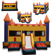 combo inflatable bounce house slides